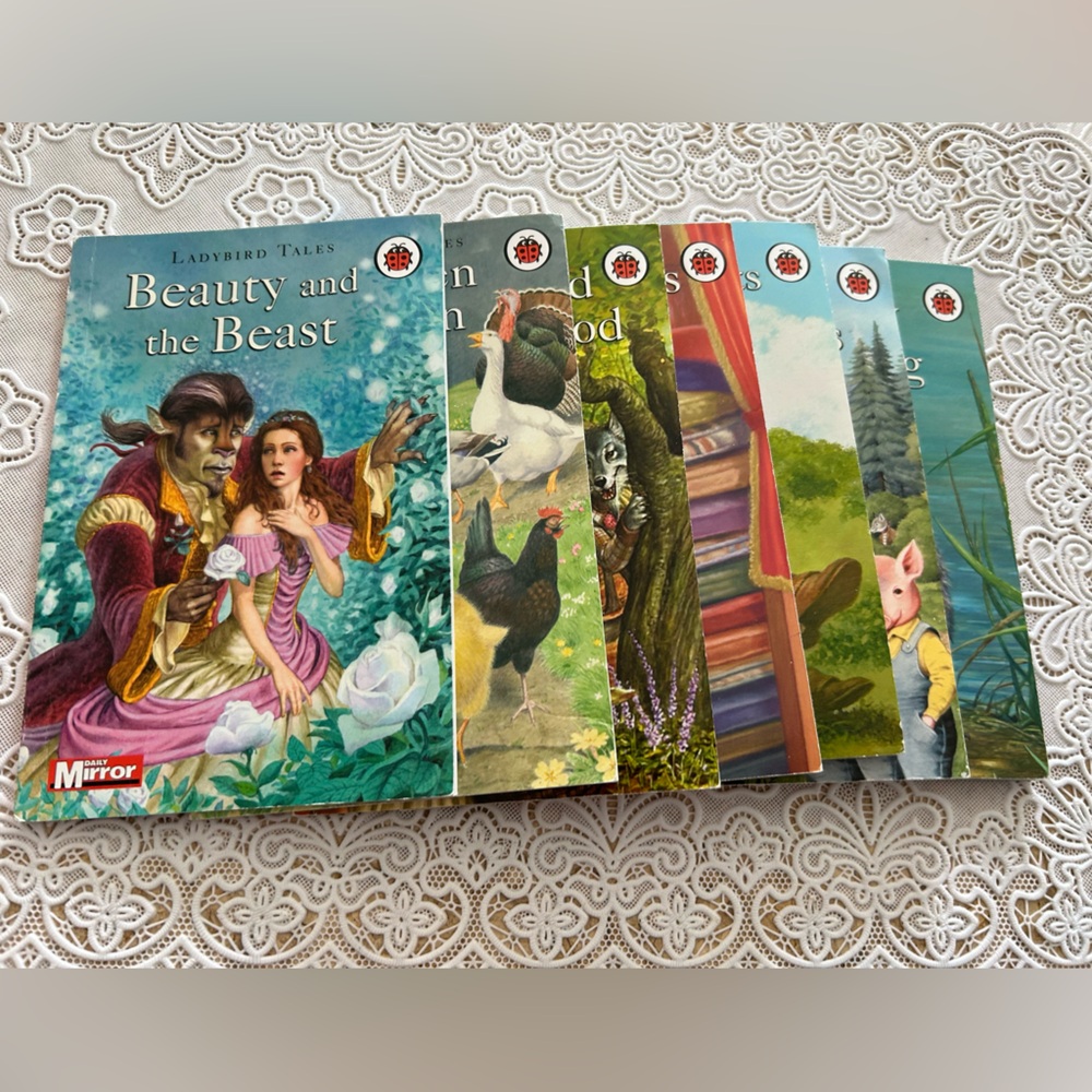 Set of 7 Daily Mirror Ladybird Books, soft cover